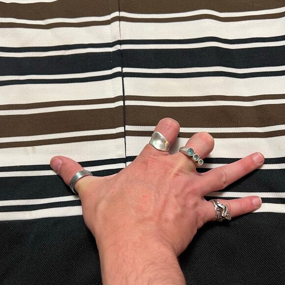 VINTAGE 60s Bleeker Street Striped Mod Style Dress Size 6 Retro Mini - Picture 9 of 9